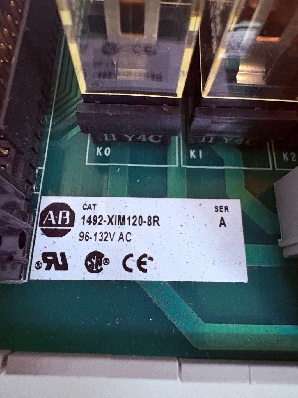 ALLEN BRADLEY RELAY MASTER MODULE 1492-XIM120-BR A
