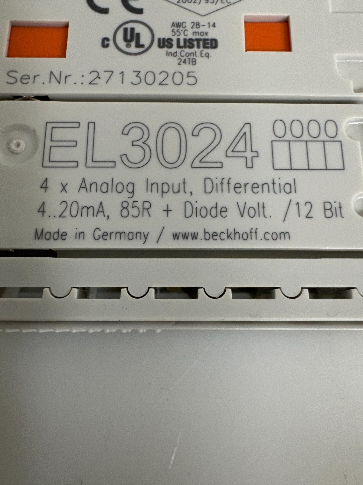 BECKHOFF 4X ANALOG INPUT EL30244