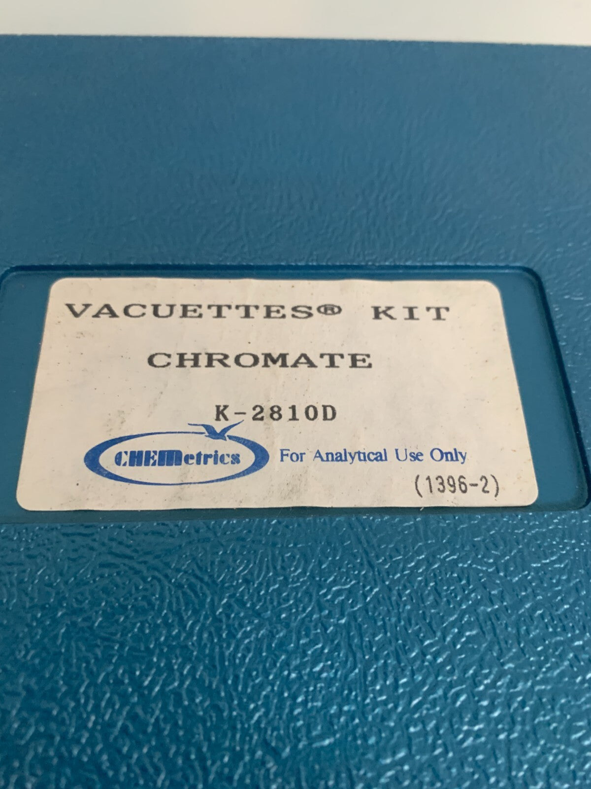CHEMETRICS VACUETTES KIT CHROMATE K-2810D