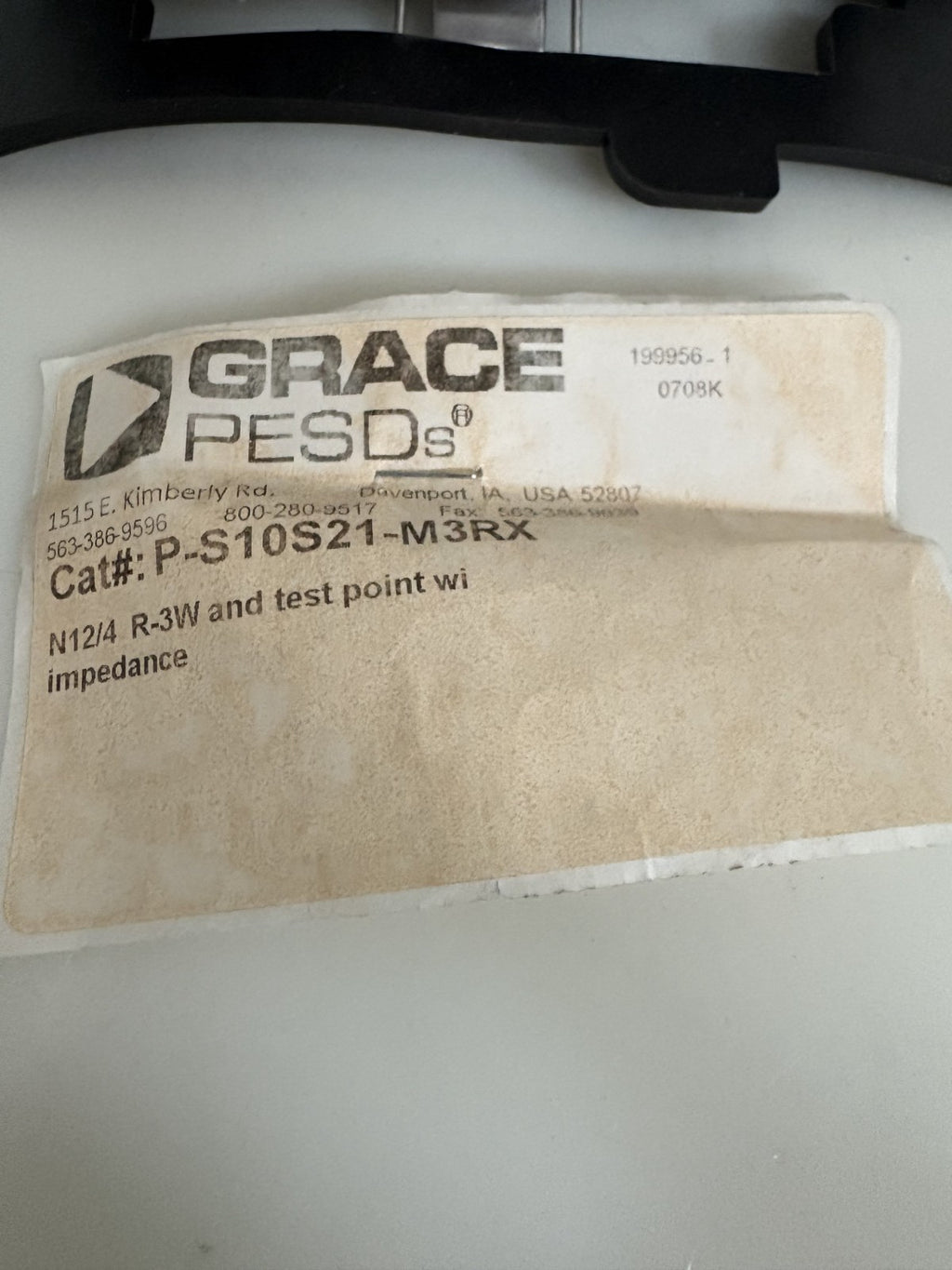 GRACE VOLTAGE TEST STATION P-S10S21-M3RX