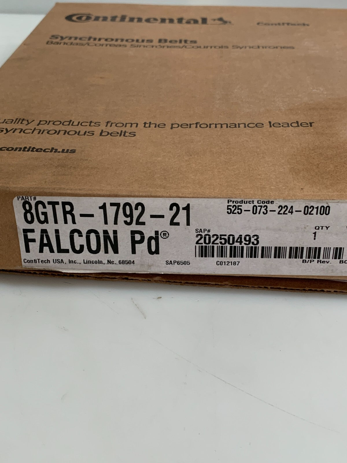 CONTINENTAL FALCON 8GTR-1792-21 SYNCHRONOUS BELT3