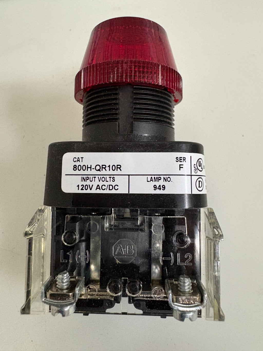 ALLEN BRADLEY PILOT LIGHT 800H-QR10R