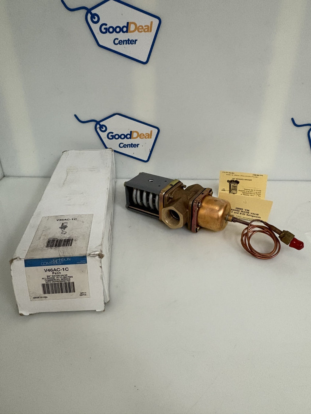 JOHNSON CONTROLS 3/4 WATER VALVE V46AC-1C