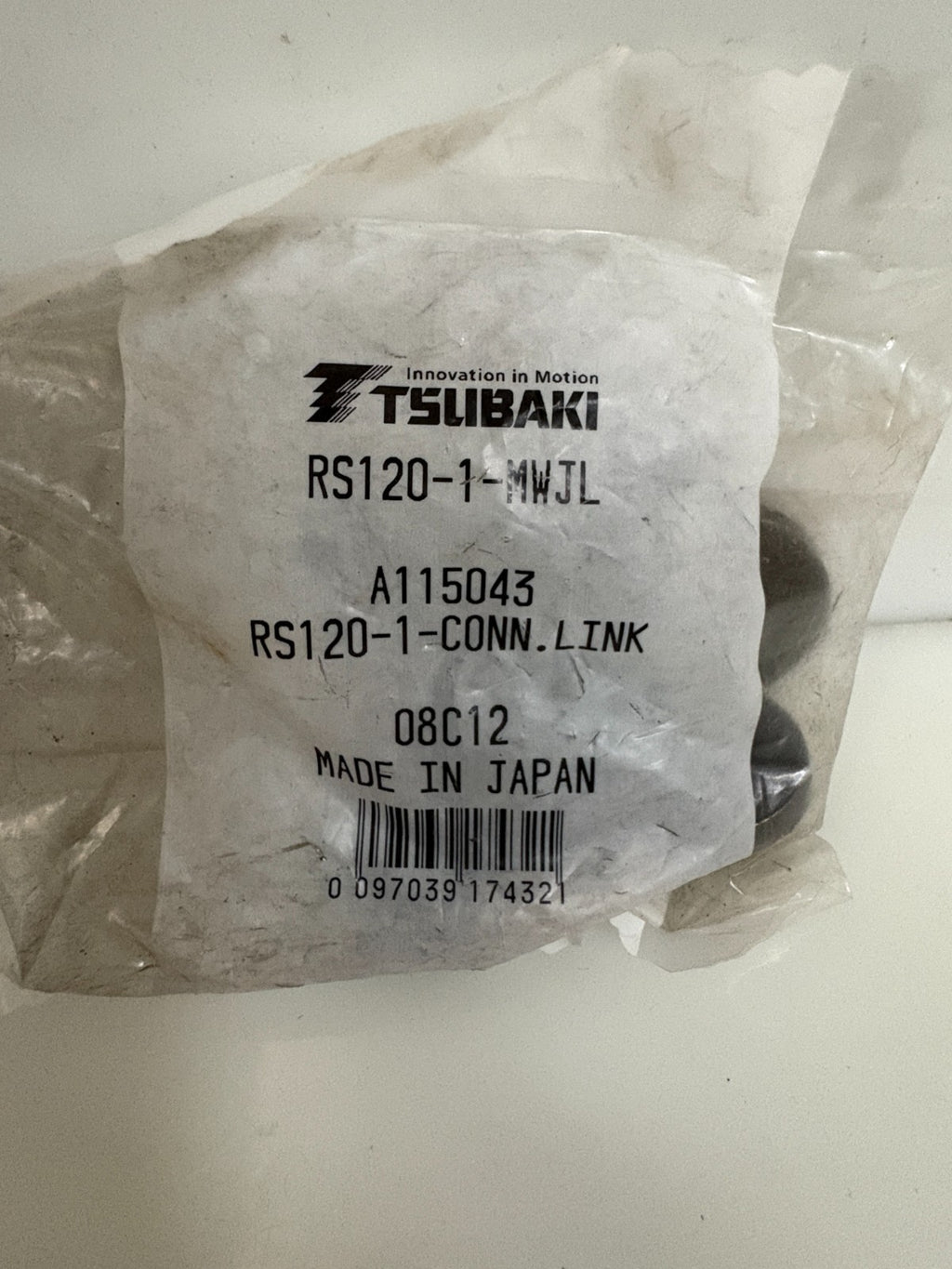TSUBAKI CONNECTING LINK RS120-1-MWJL