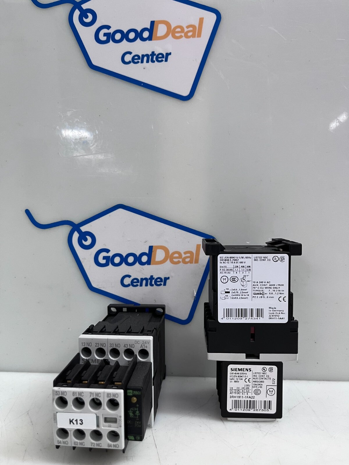 SIEMENS SIRIUS Contactor 3RH1140-1BB40 Module (Lot of 2)