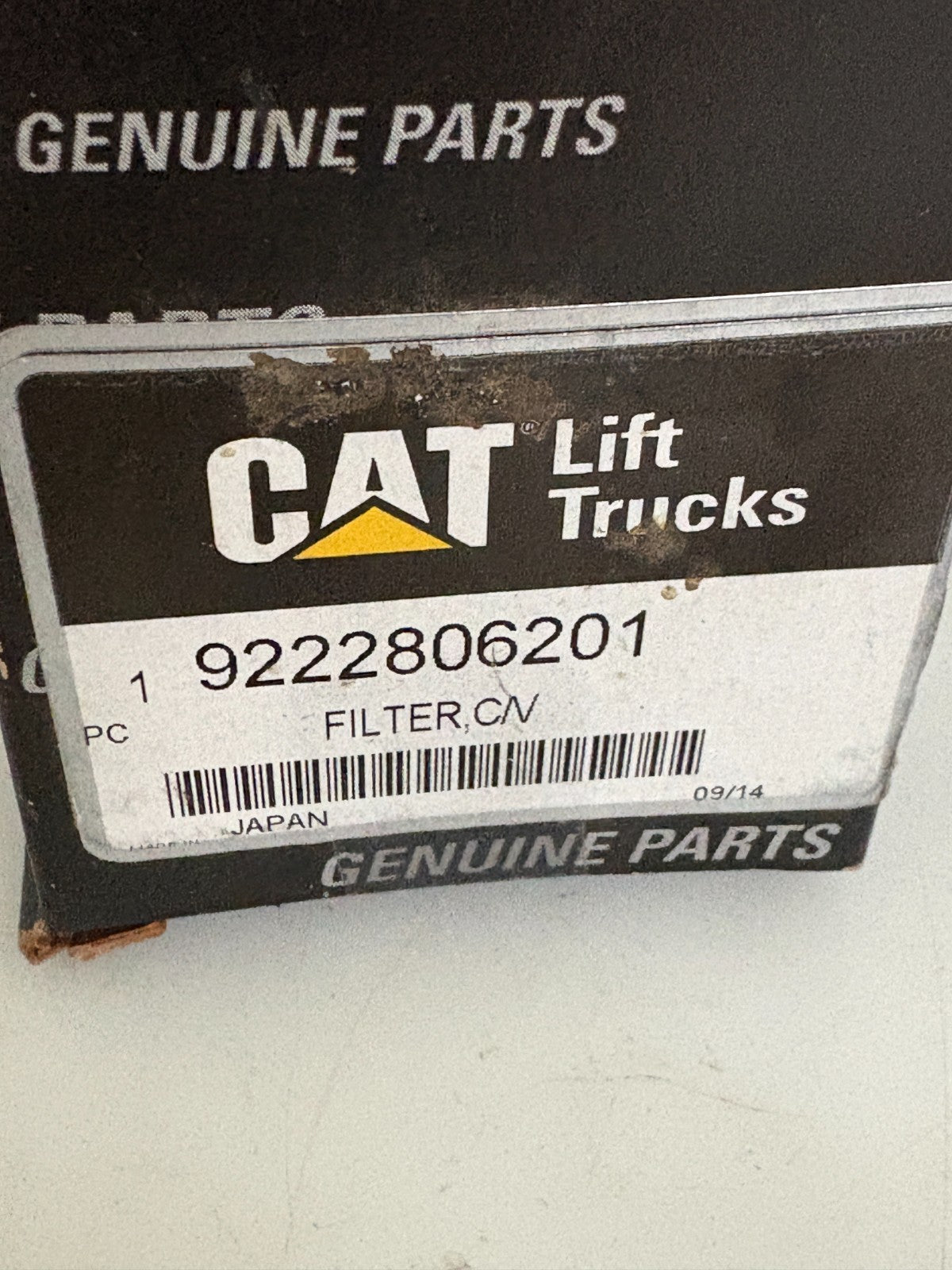 CATERPILLAR FILTER C/V 9222806201