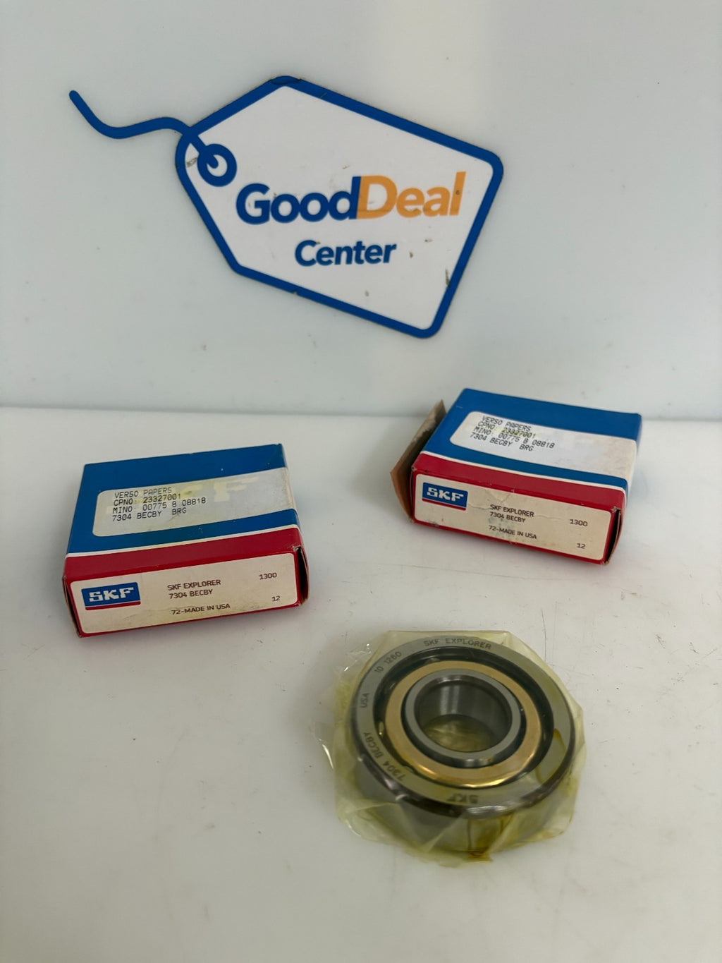 LOT OF 2 SKF EXPLORER BALL BEARING 7304 BECBY