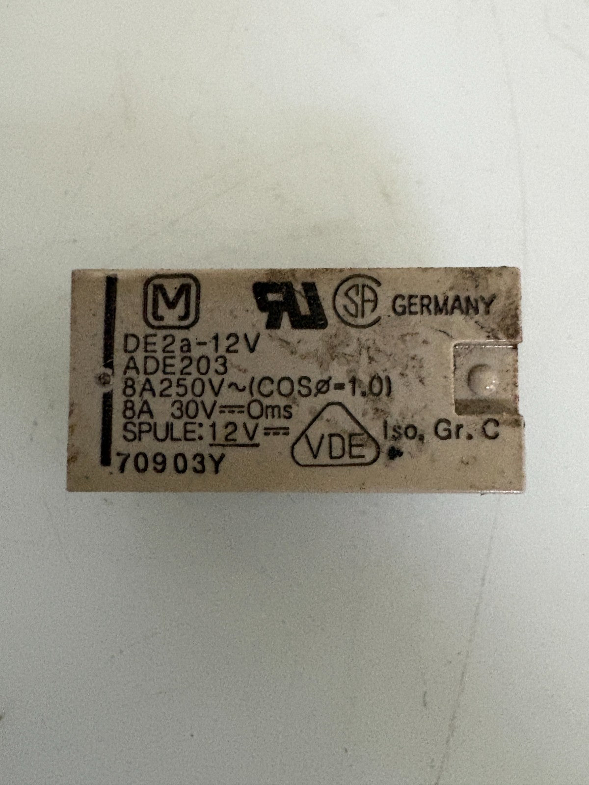 LOT OF 11 M GENERAL PURPOSE RELAY DE2A-12V 70903Y1