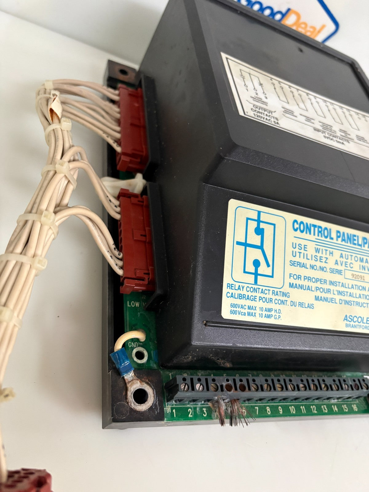ASCOLECTRIC LTD CONTROL PANEL ID48312