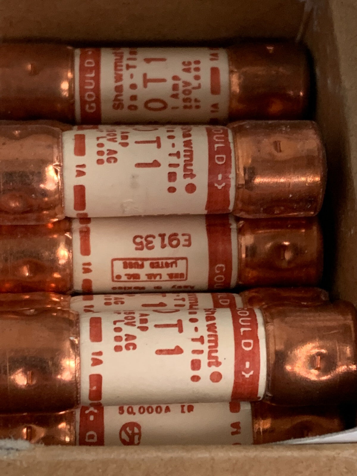 LOT OF 7 GOULD SHAWMUT ONE TIME 0T1 FUSE
