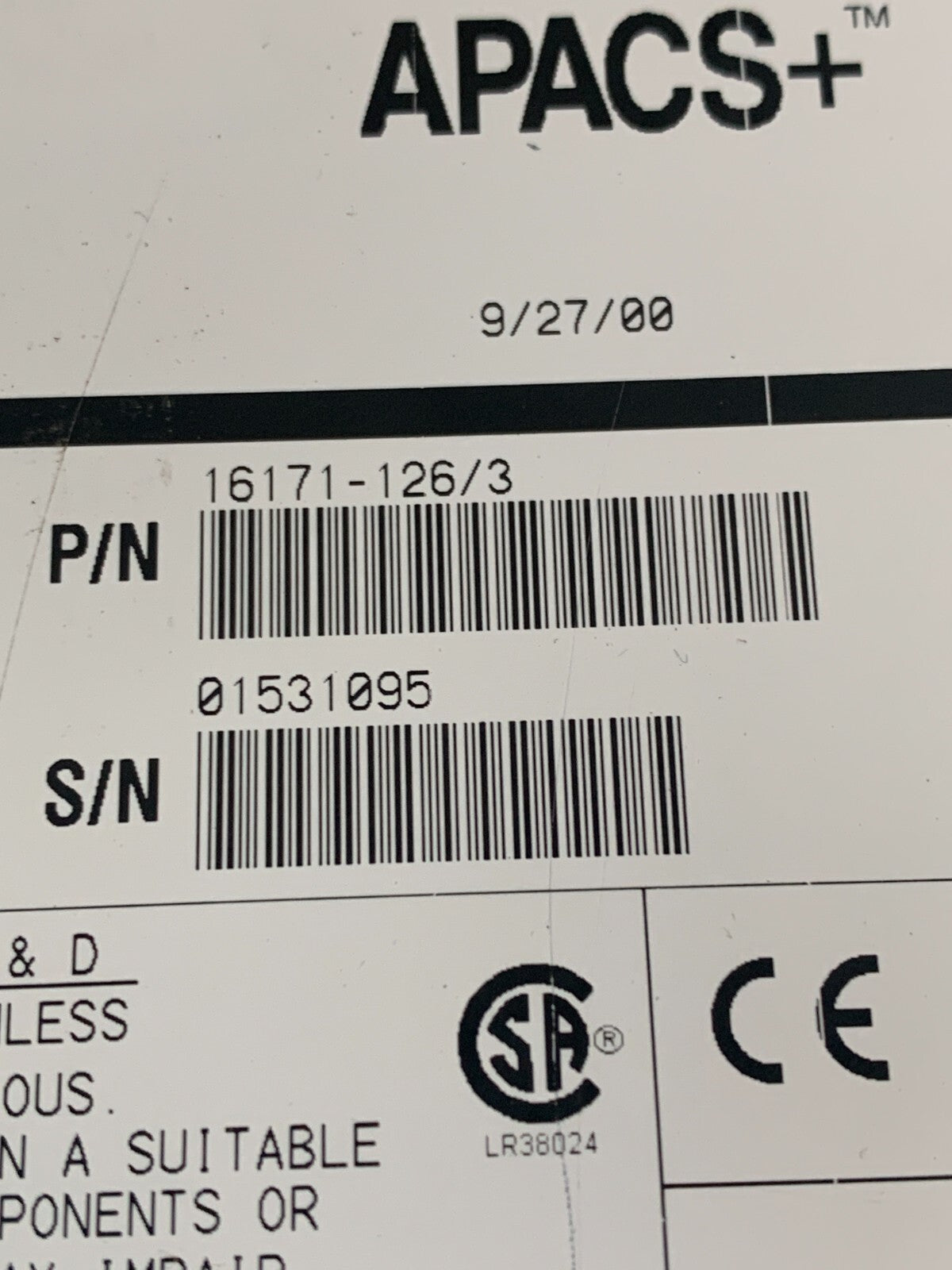 MOORE VIM VOLTAGE INPUT MODULE 16171-126/3 39VIMCCN