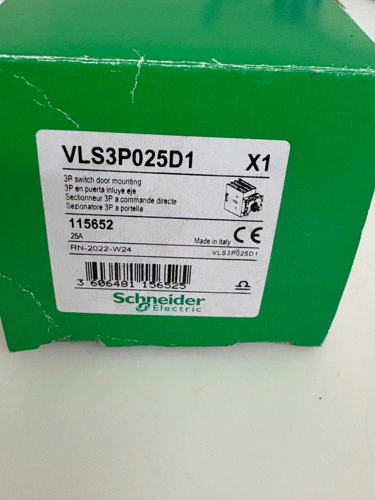 SCHNEIDER 3P SWITCH DOOR MOUNTING VLS3P025D1