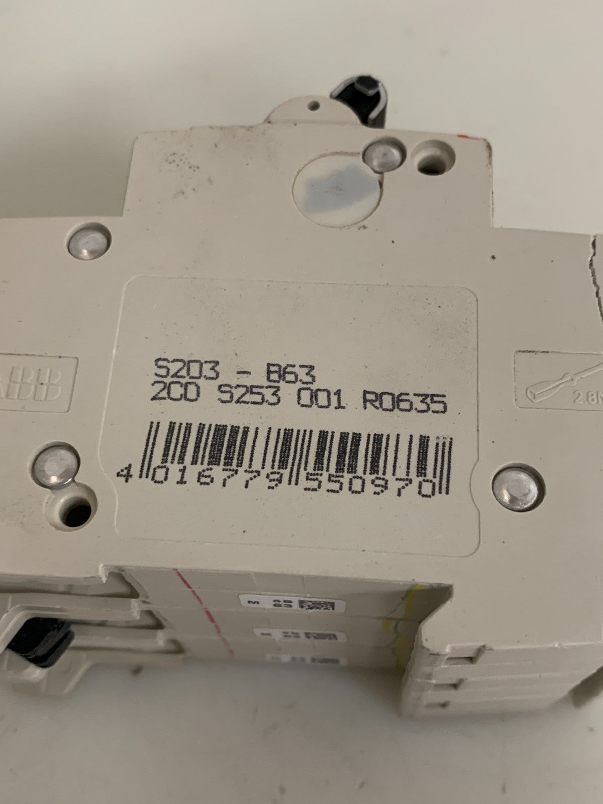 LOT OF 2  ABB CIRCUIT BREAKER S 203-B63