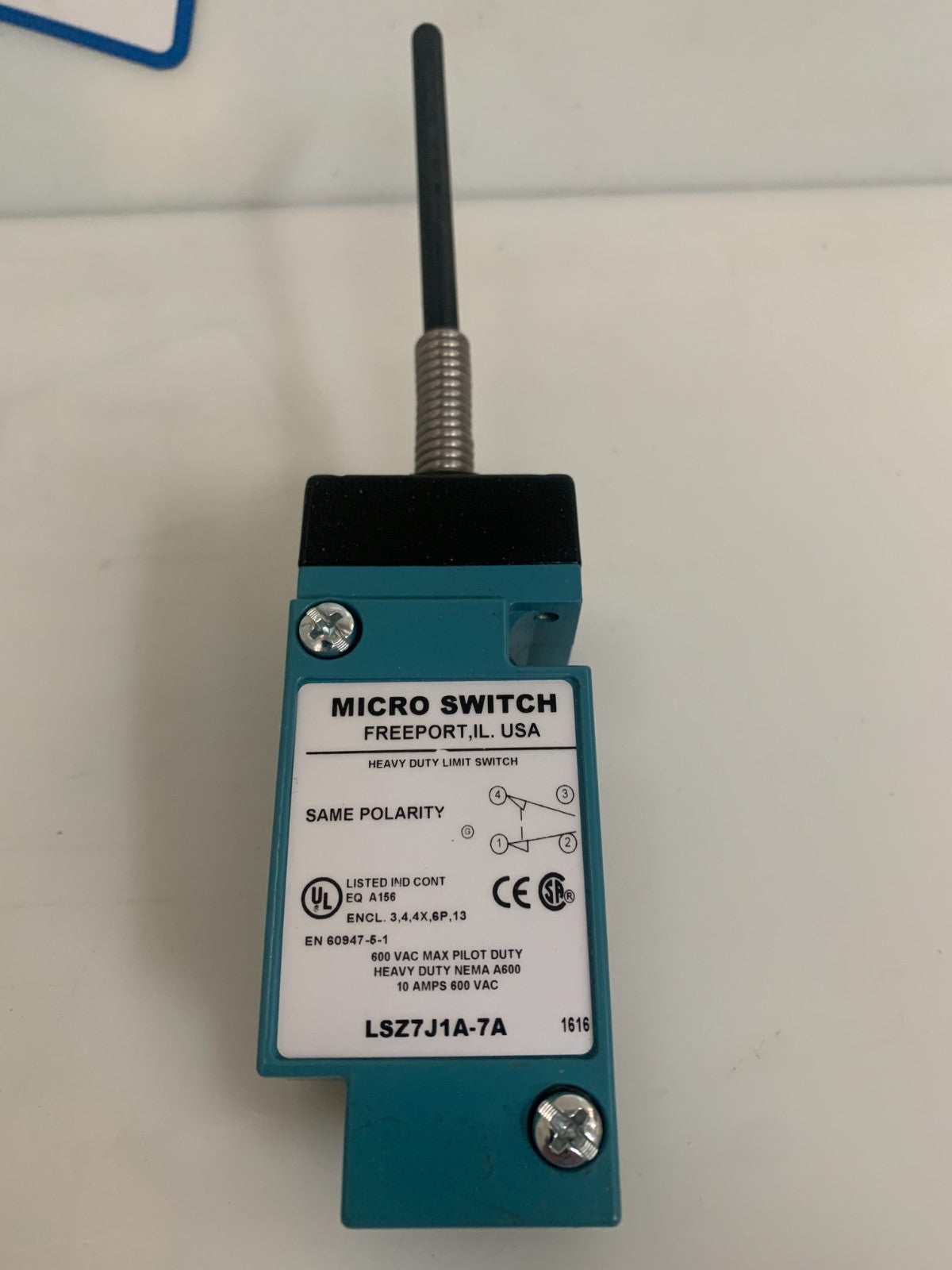HONEYWELL H DUTY LIMIT SWITCH LSJ1A-7A1