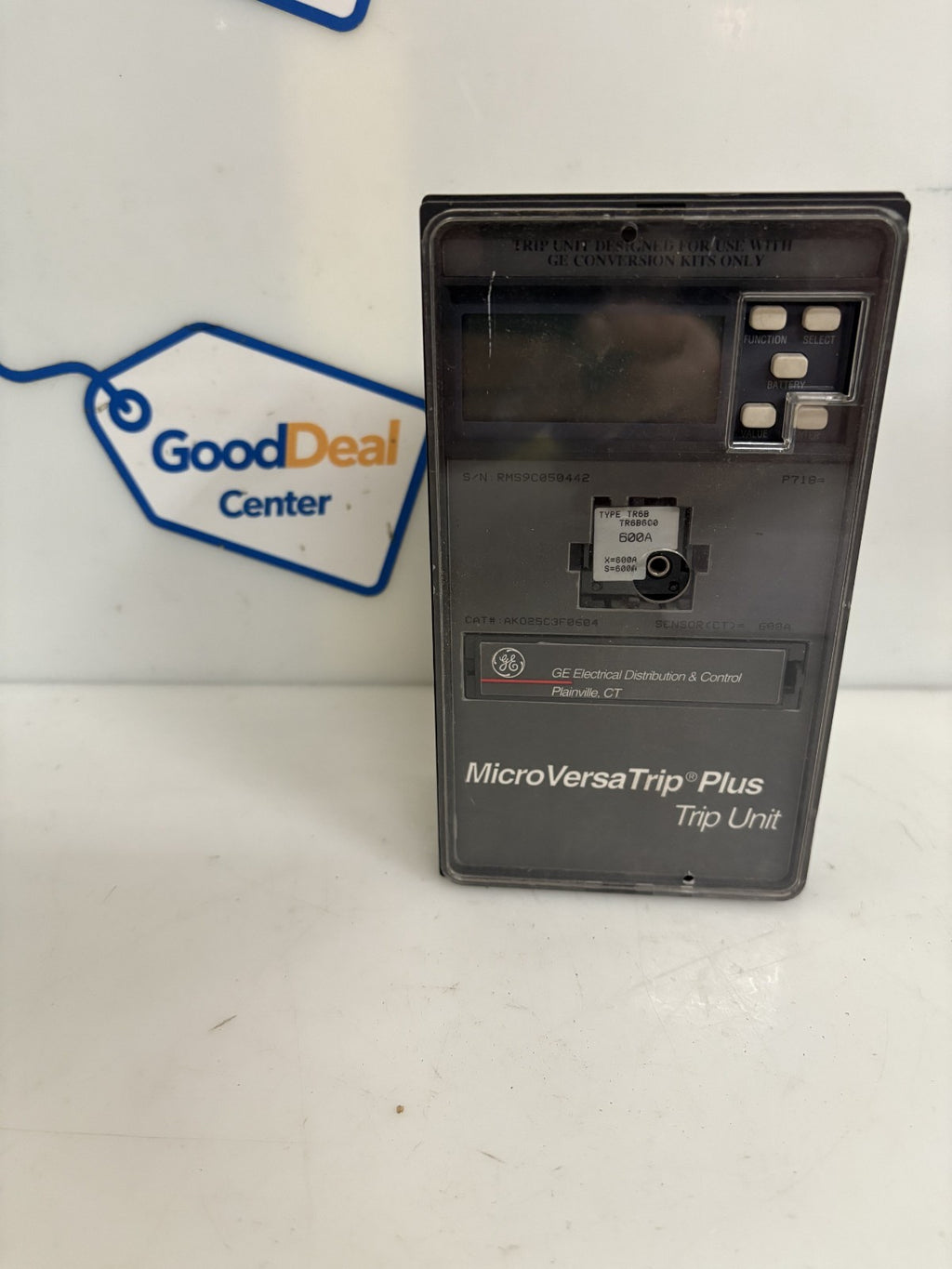 GENERAL ELECTRIC MICROVERSA TRIP PLUS TRIP UNIT AK025C3F06040
