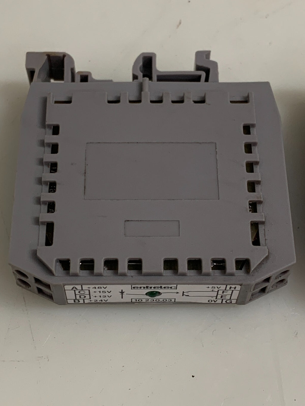 LOT OF 2  ENTRELEC TERMINAL BLOCK RELAY 10 230.03