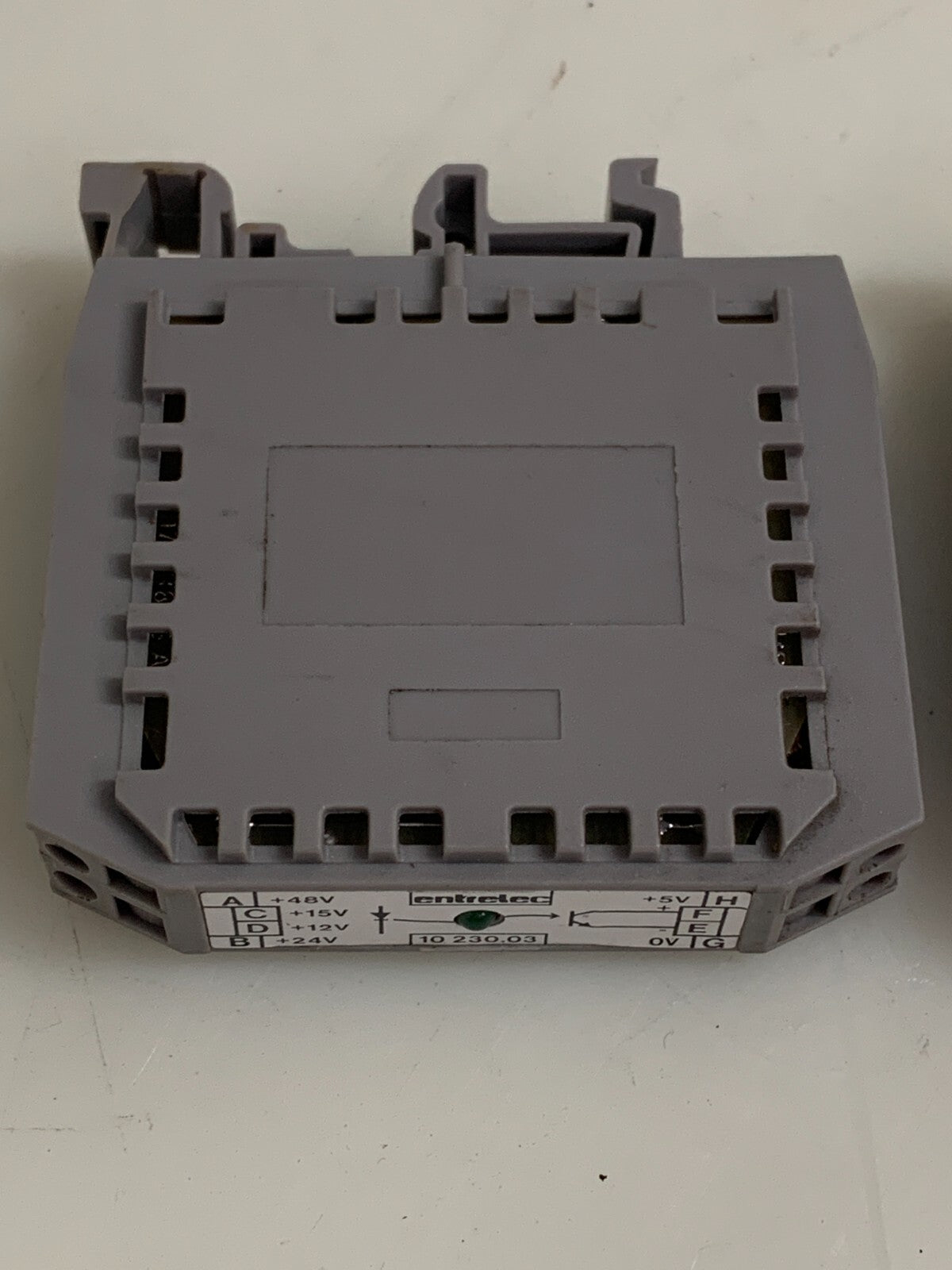 LOT OF 2  ENTRELEC TERMINAL BLOCK RELAY 10 230.03