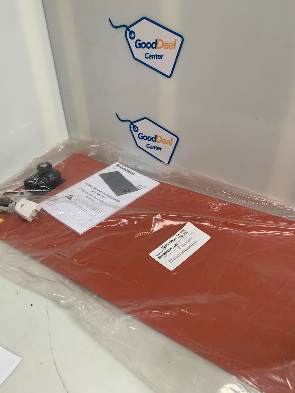 BRISKHEAT SRMU051224P-ADJ Silicone Rubber Heating Blanket with Control