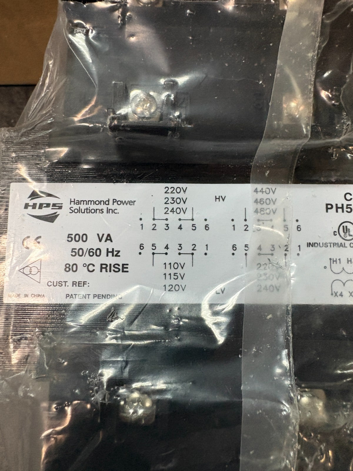 HPS HAMMOND POWER PH500 MQMJ