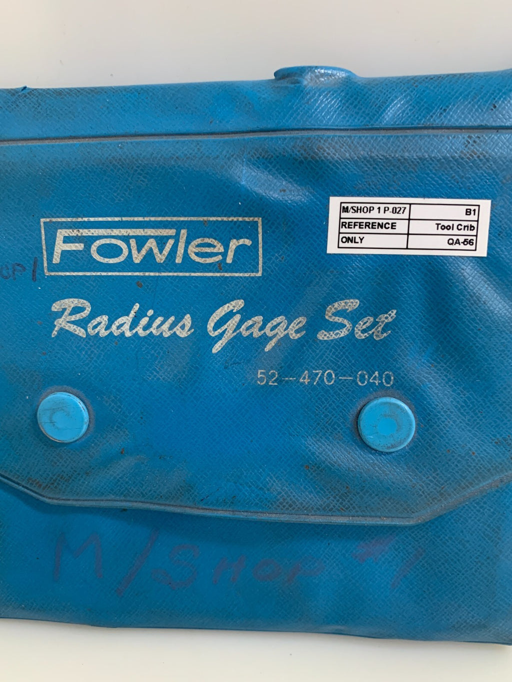 FOWLER RADIUS GAGE SET 52-470-040