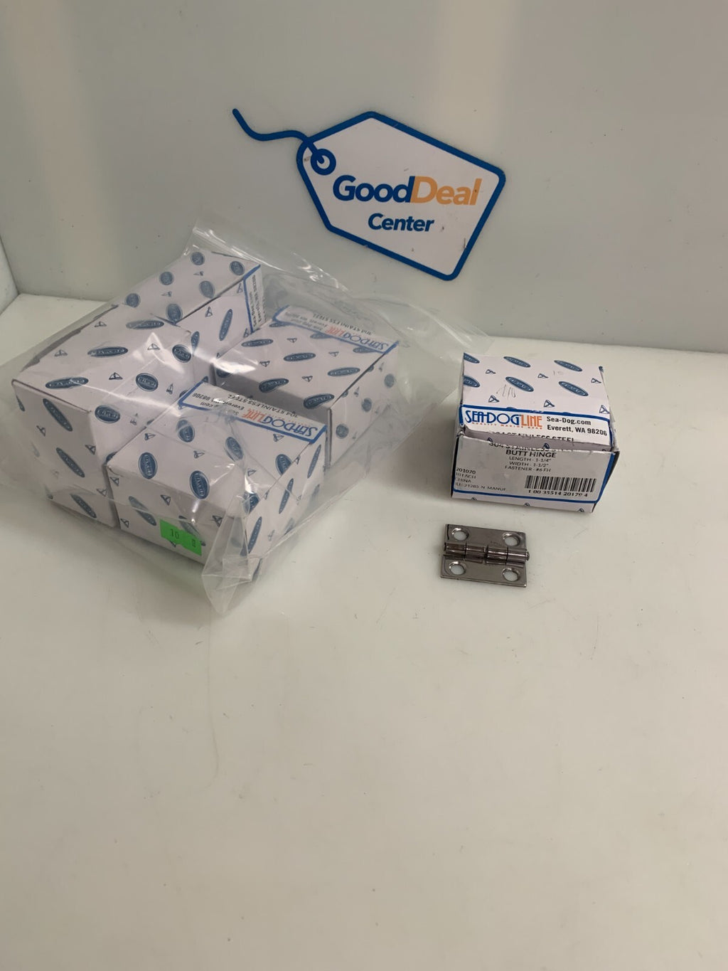 SEA DOG LINE STAINLESS BUTT HINGE 1 1/4 X 1 1/2  #6 FH  10/PER BOX  5 BOX LOT