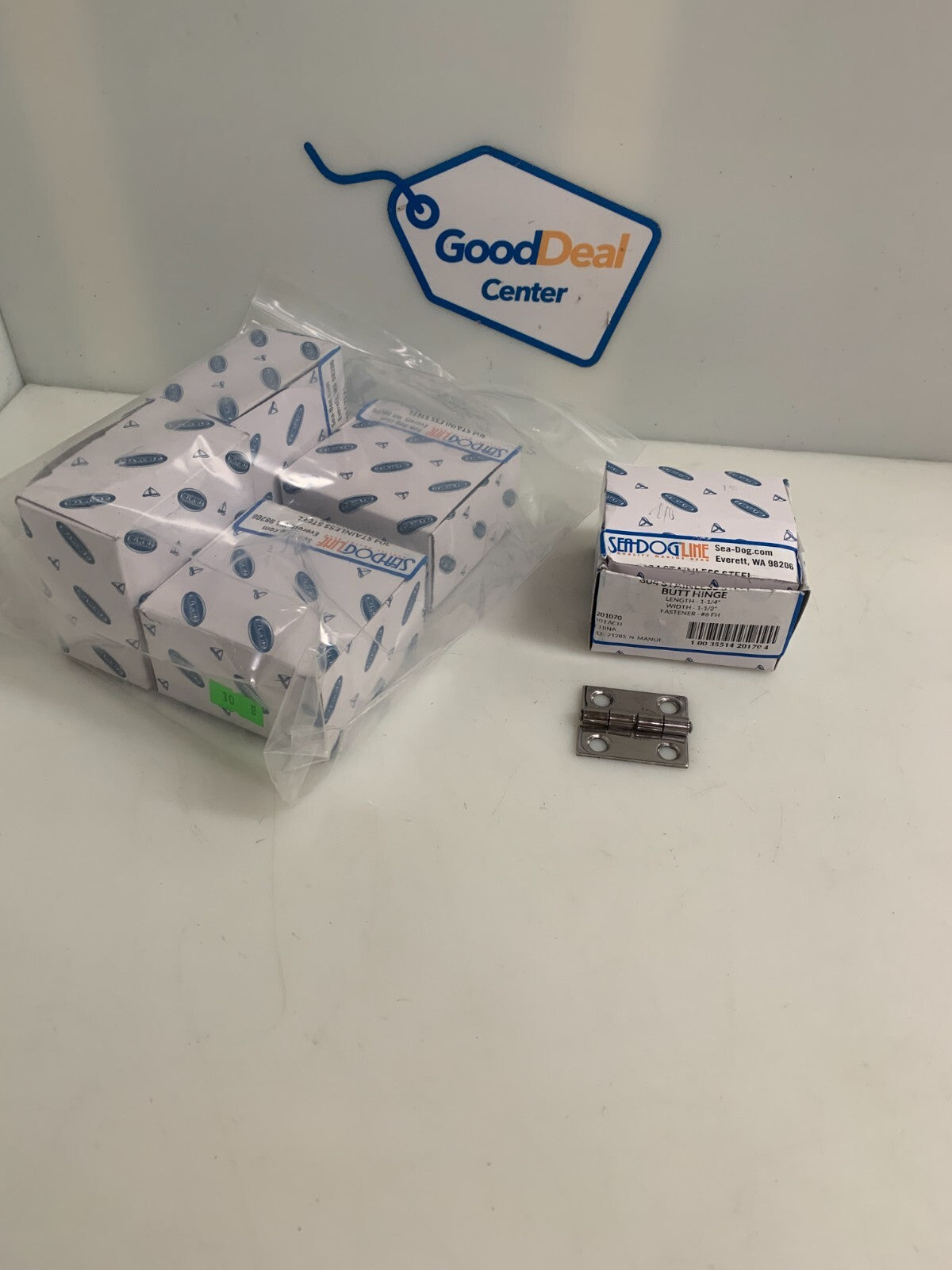 SEA DOG LINE STAINLESS BUTT HINGE 1 1/4 X 1 1/2  #6 FH  10/PER BOX  5 BOX LOT