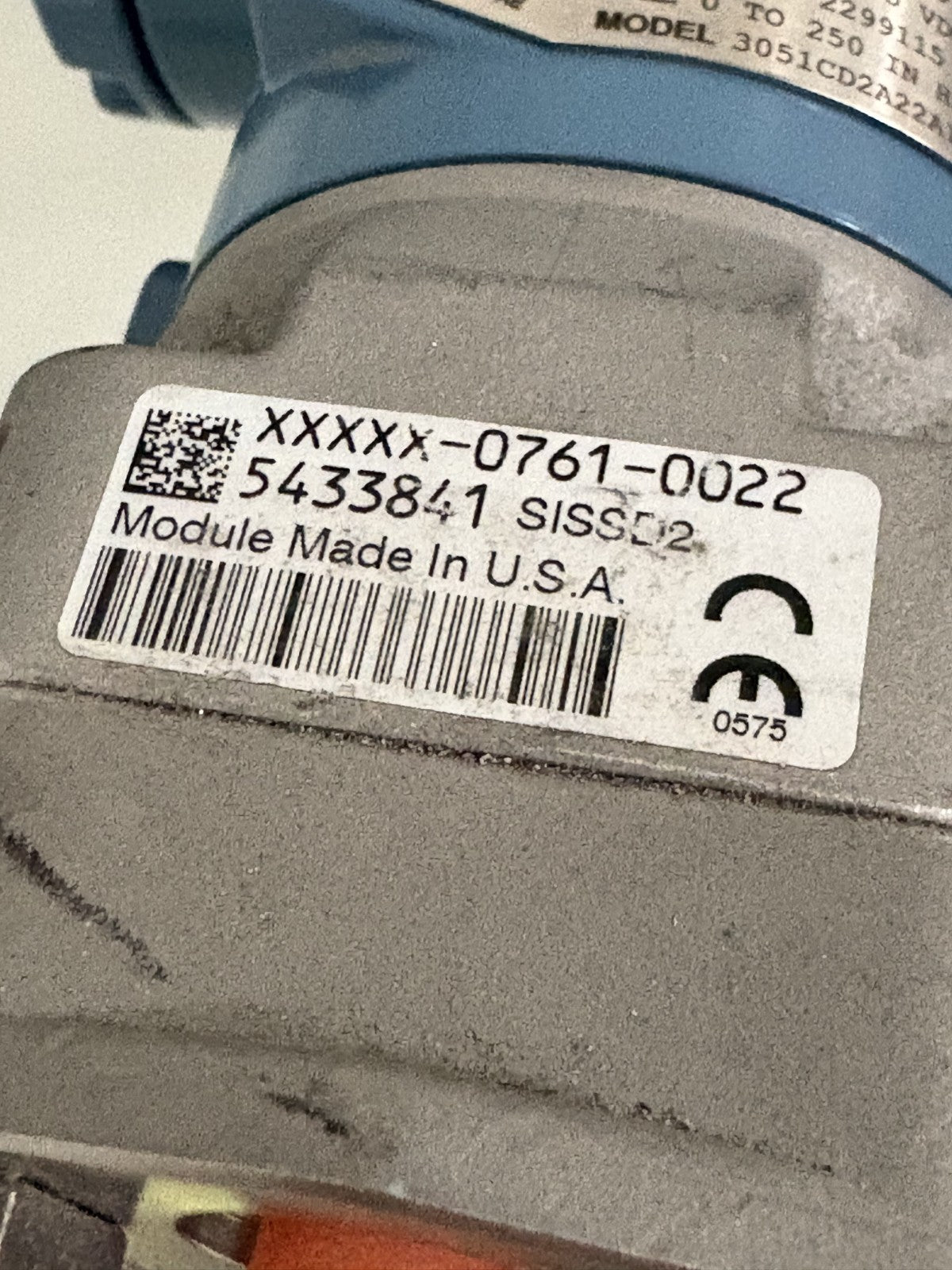 EMERSON ROSEMOUNT PRESSURE TRANSMITTER 3051CD2A22A1AS1M5DF