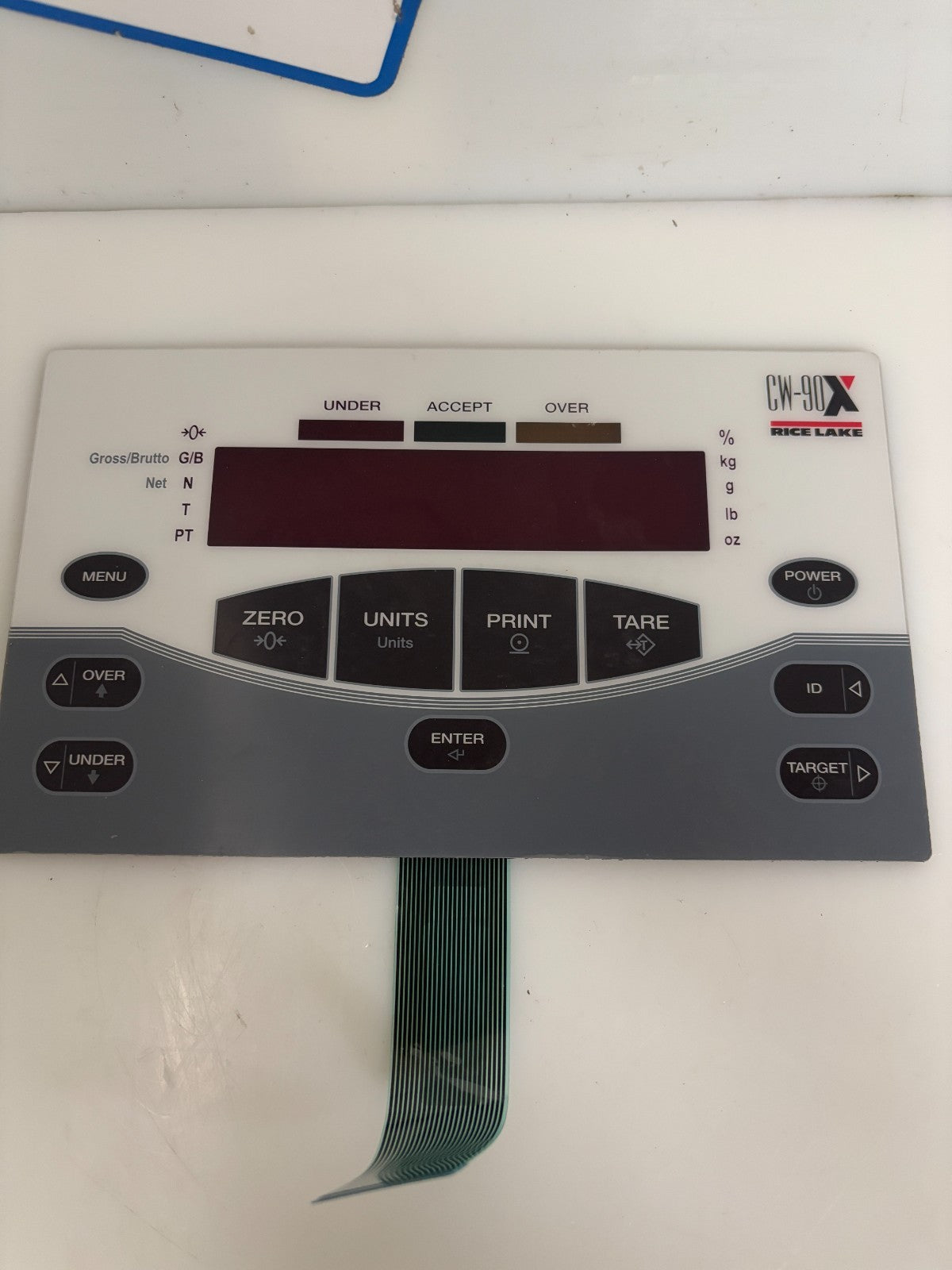 RICELAKE CW-90X INDICATOR TOUCH PANEL 104915 REV E
