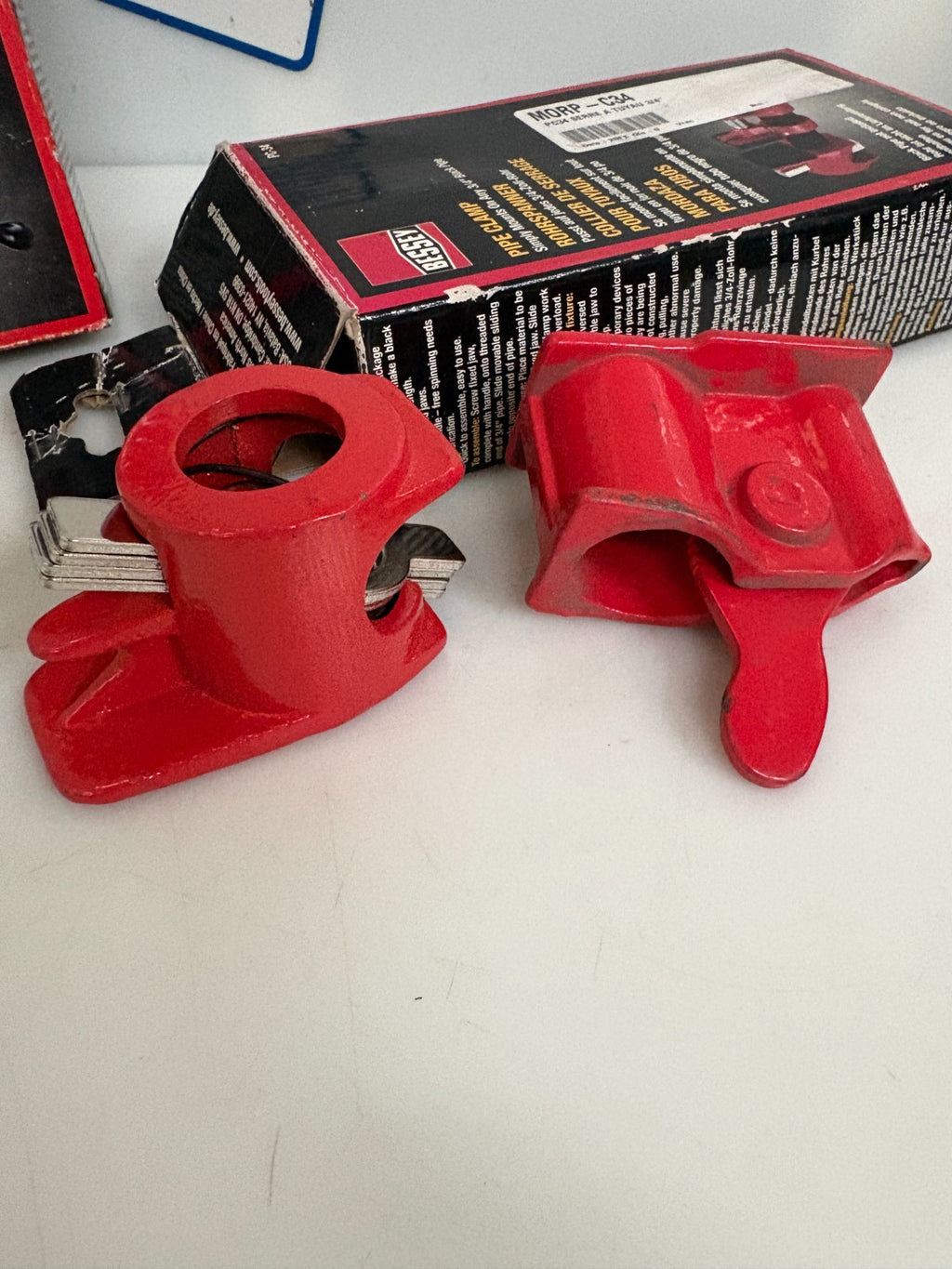 LOT OF 4 BESSEY 3/4 PIPE CLAMP PC-34