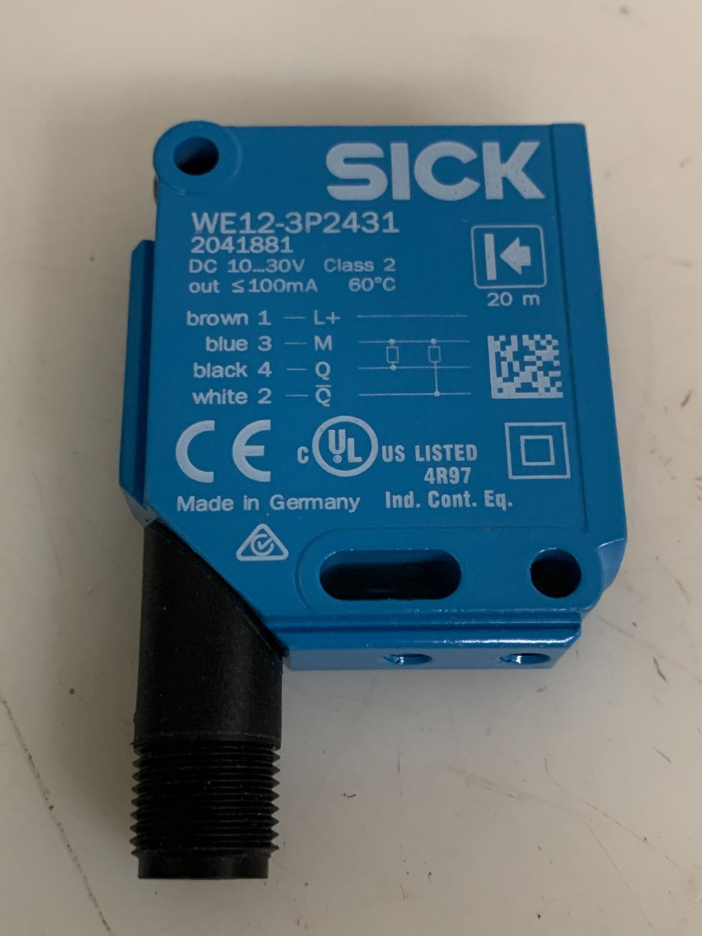 1298   OUT SICK TROUGH BEAM PHOTOELECTRIC SENSOR WE 12-3P2431