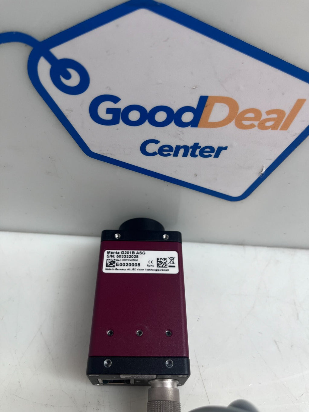 ALLIED VISION TECH.  MANTA G201B ASG Smart Industrial Camera w/Cable E00200080