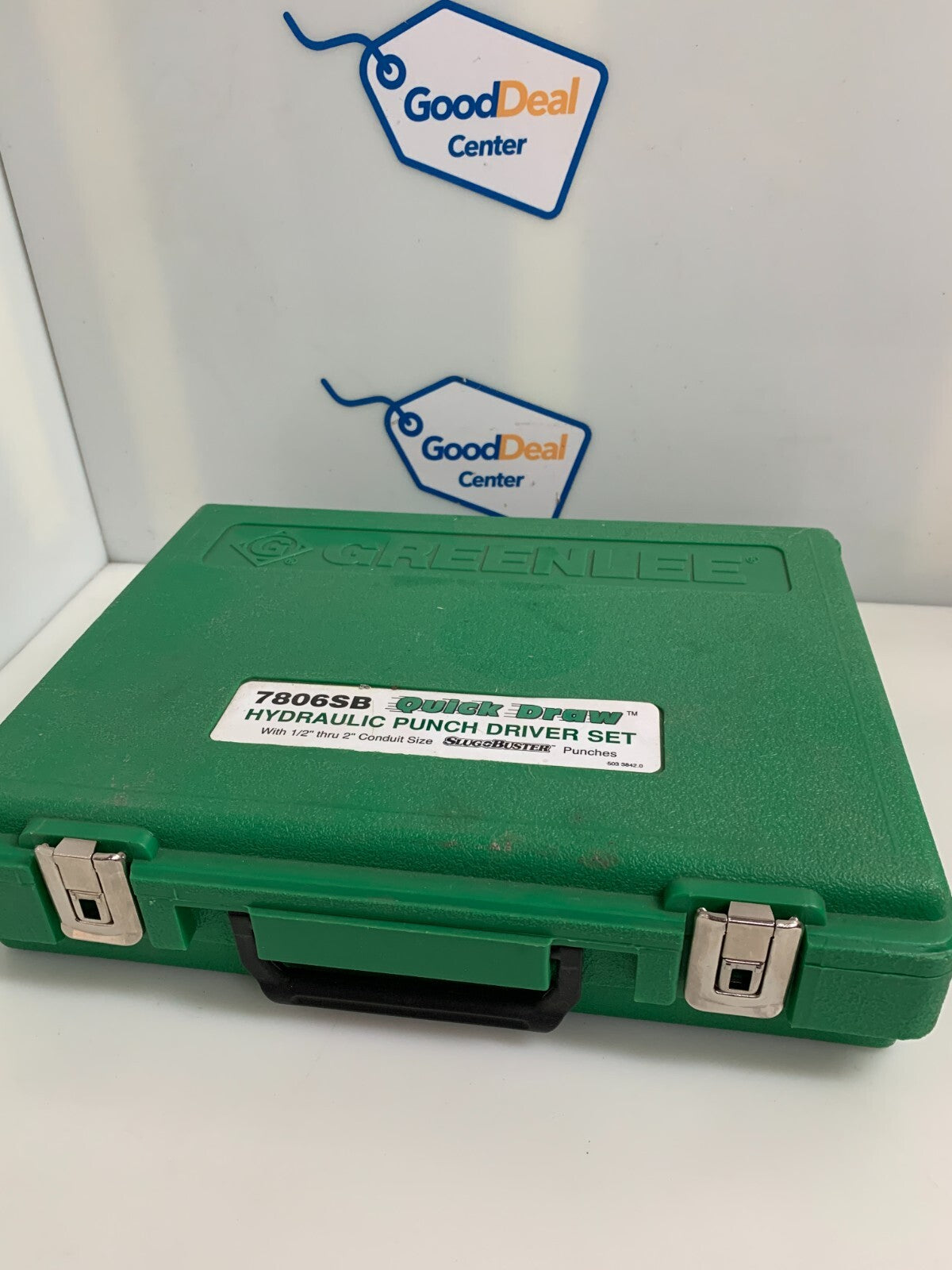 GREENLEE QUICK DRAW 8 TONNE 1/2 TO 2" PUNCH SET 7806 SB