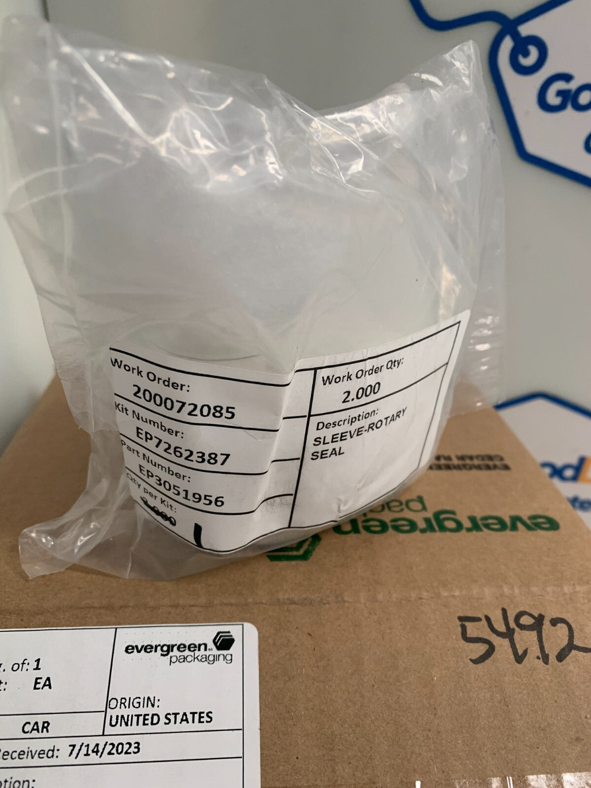 EVERGREEN   Packaging Rotary Water Seal Kit  EP72623875
