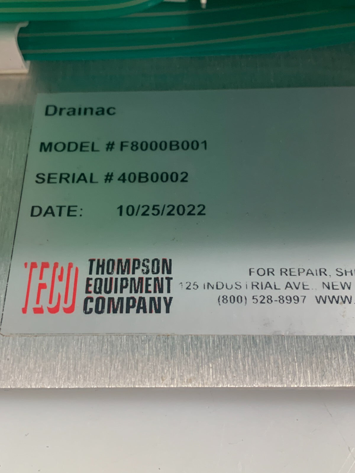 THOMPSON TECO WESTINGHOUSE MICROPRESSOR TESTER F 8000 B001