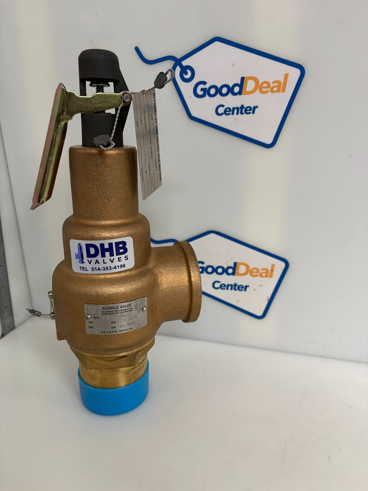 KUNKLE 2" STEAM VALVE 125 PSI 6010 HHM01-KM 0125