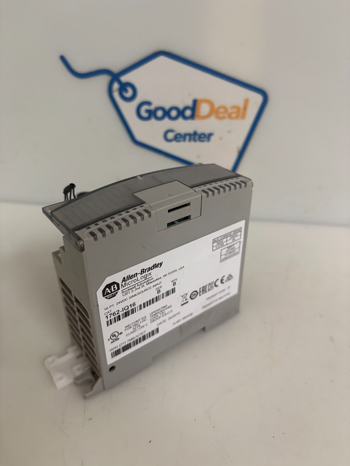 ALLEN BRADLEY MICROLOGIX 16 PT 24VDC SINK/SOURCE INPUT 1762-IQI6 SERB REVB
