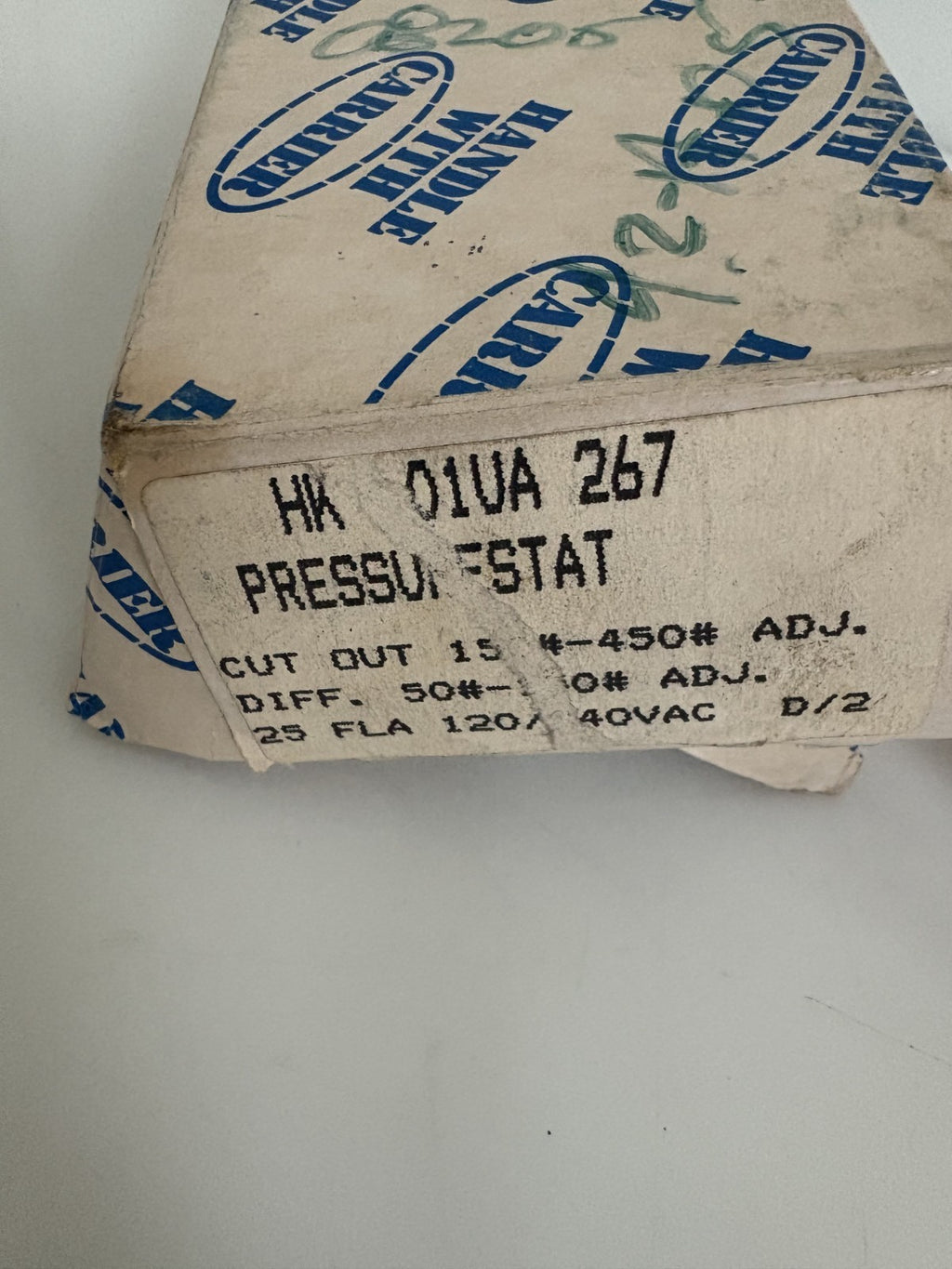 CARRIER PRESSURE STAT HK 01VA 267