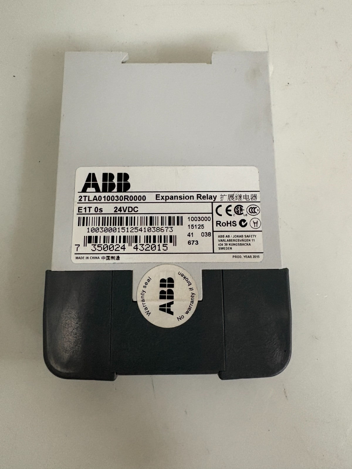ABB EXPANSION RELAY E1T OS 24VDC 2TLA 010030 R00002
