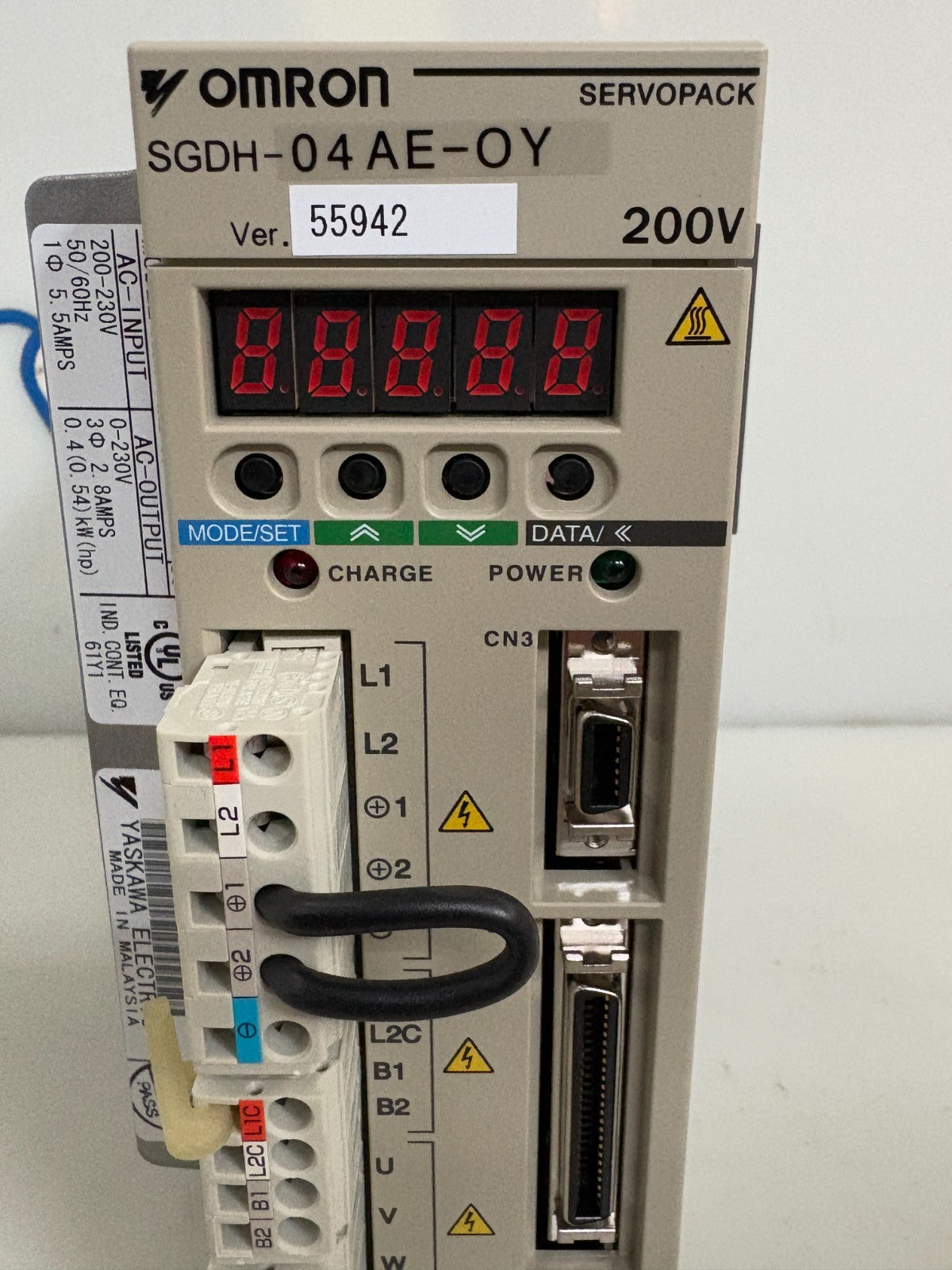 OMRON SERVODRIVE SGDH-04AE-0Y