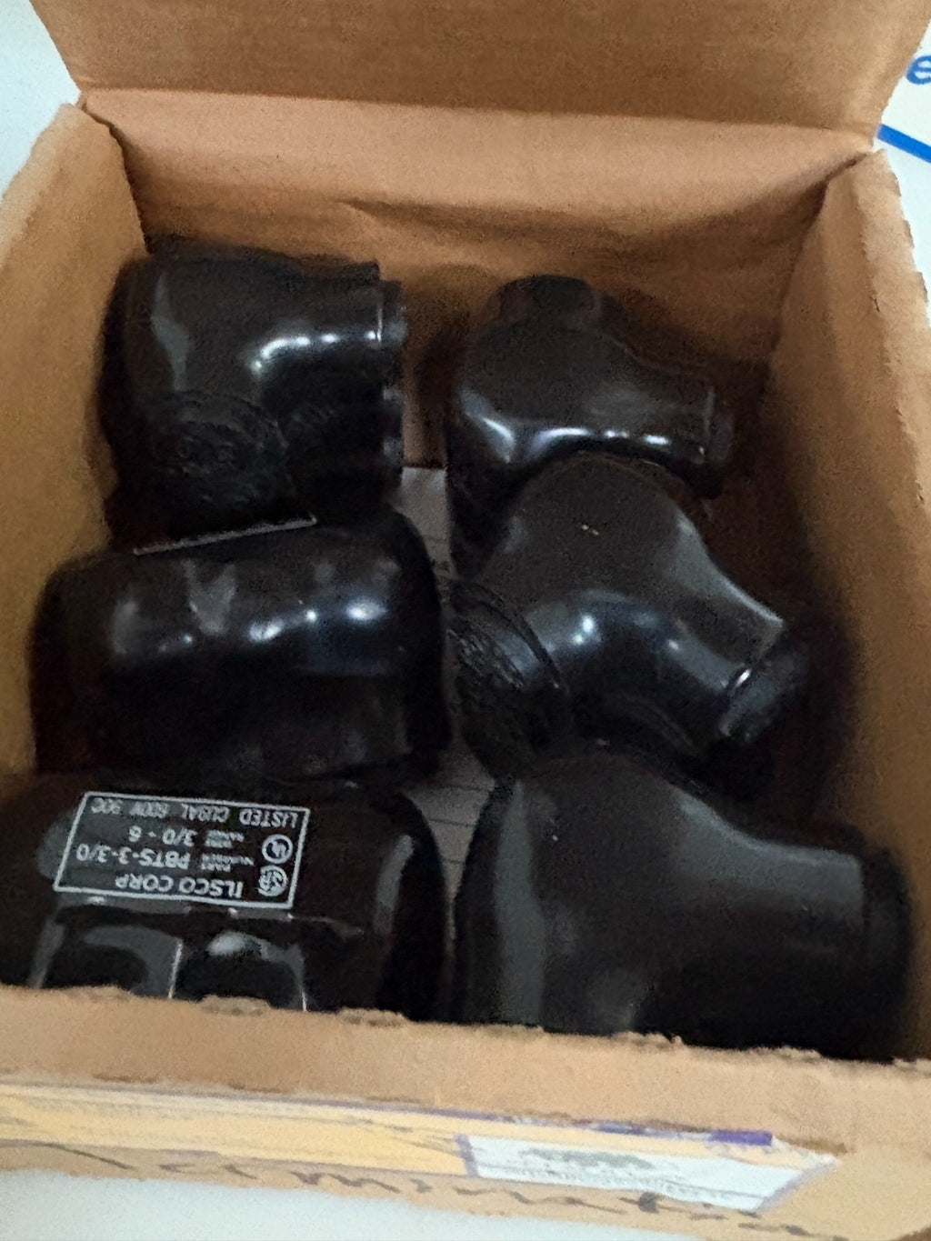 LOT OF 6 ILSCO MULTI TAP CONNECTOR 3 PORT PBTS-3-3/04