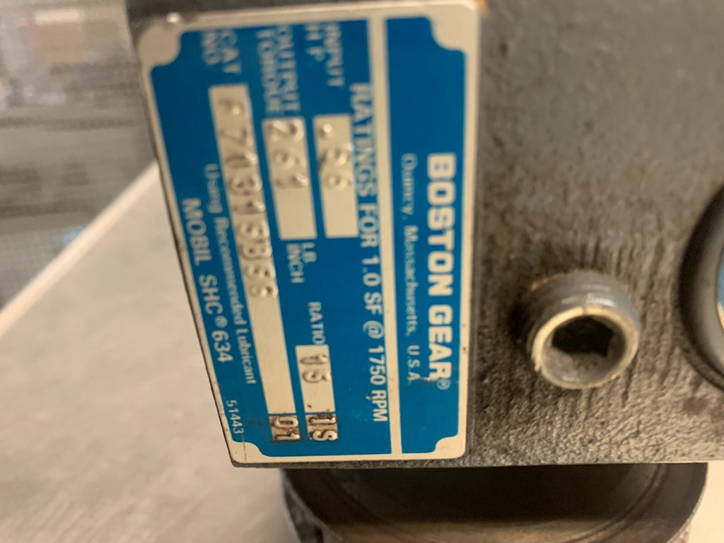 BALDOR 1/4 HP 1750 RPM MOTOR CDP3310 SPEC 33-2024 2118 W/GEAR BOX4