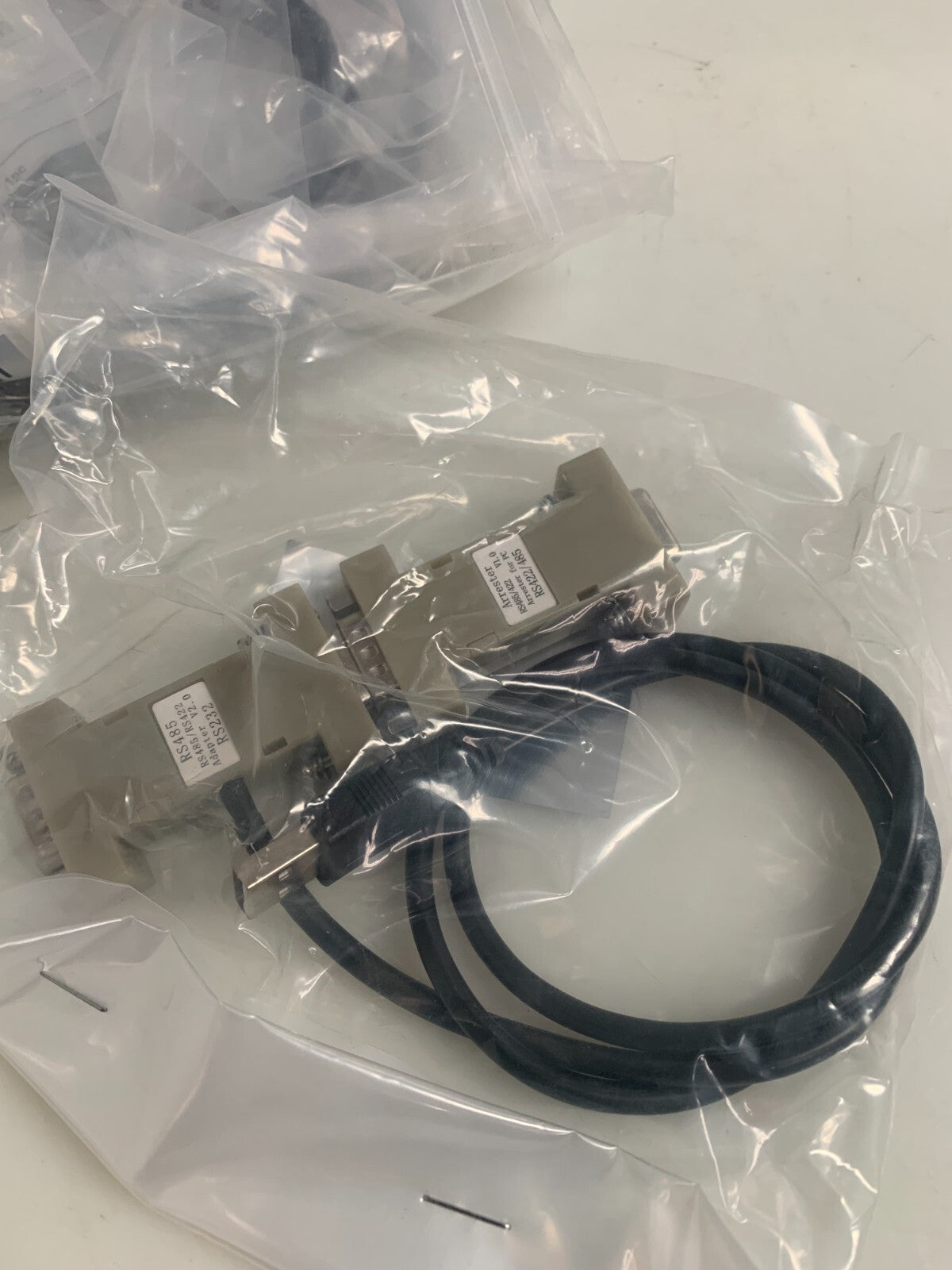 LOT OF 5 ARRESTER RS-232- RS485 CONVERTER CONNECTOR CABLE