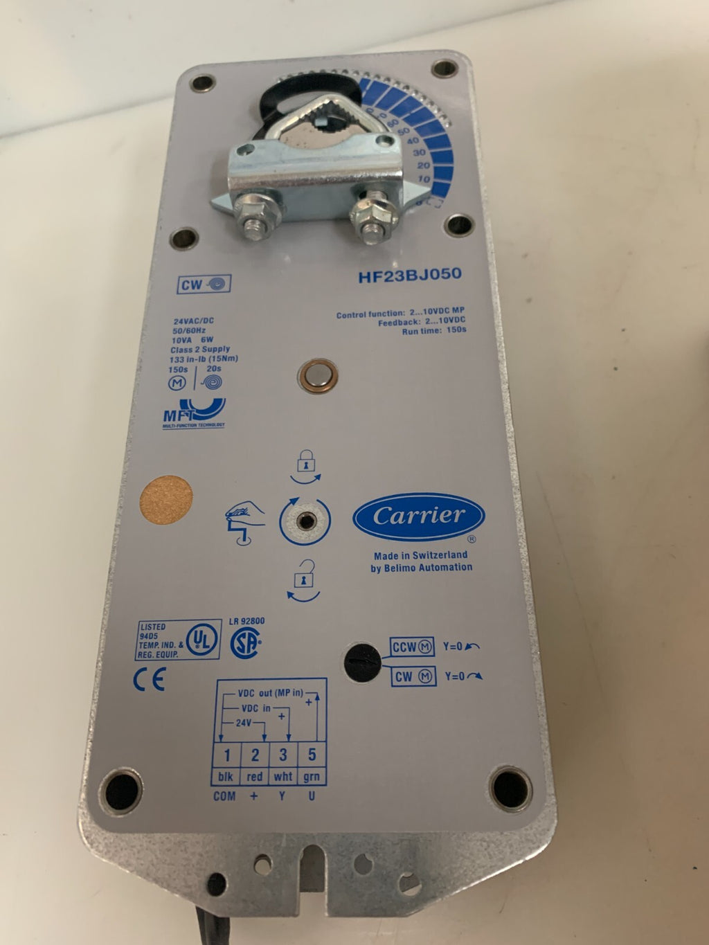 CARRIER DAMPER ACTUATOR 24 VAC/DC HF 23BJ 050