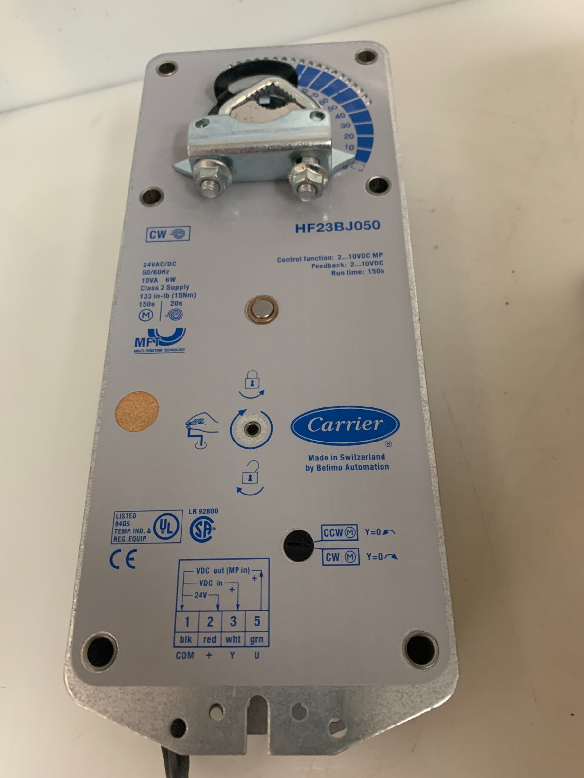 CARRIER DAMPER ACTUATOR 24 VAC/DC HF 23BJ 050
