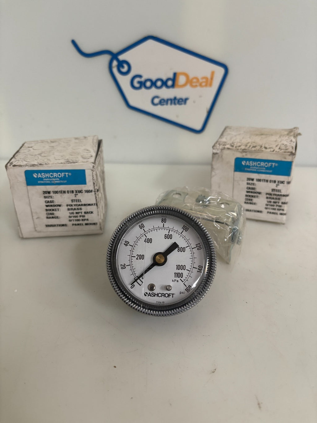 LOT OF 2 ASHCROFT PRESSURE GAUGE 1633 0-30PSI