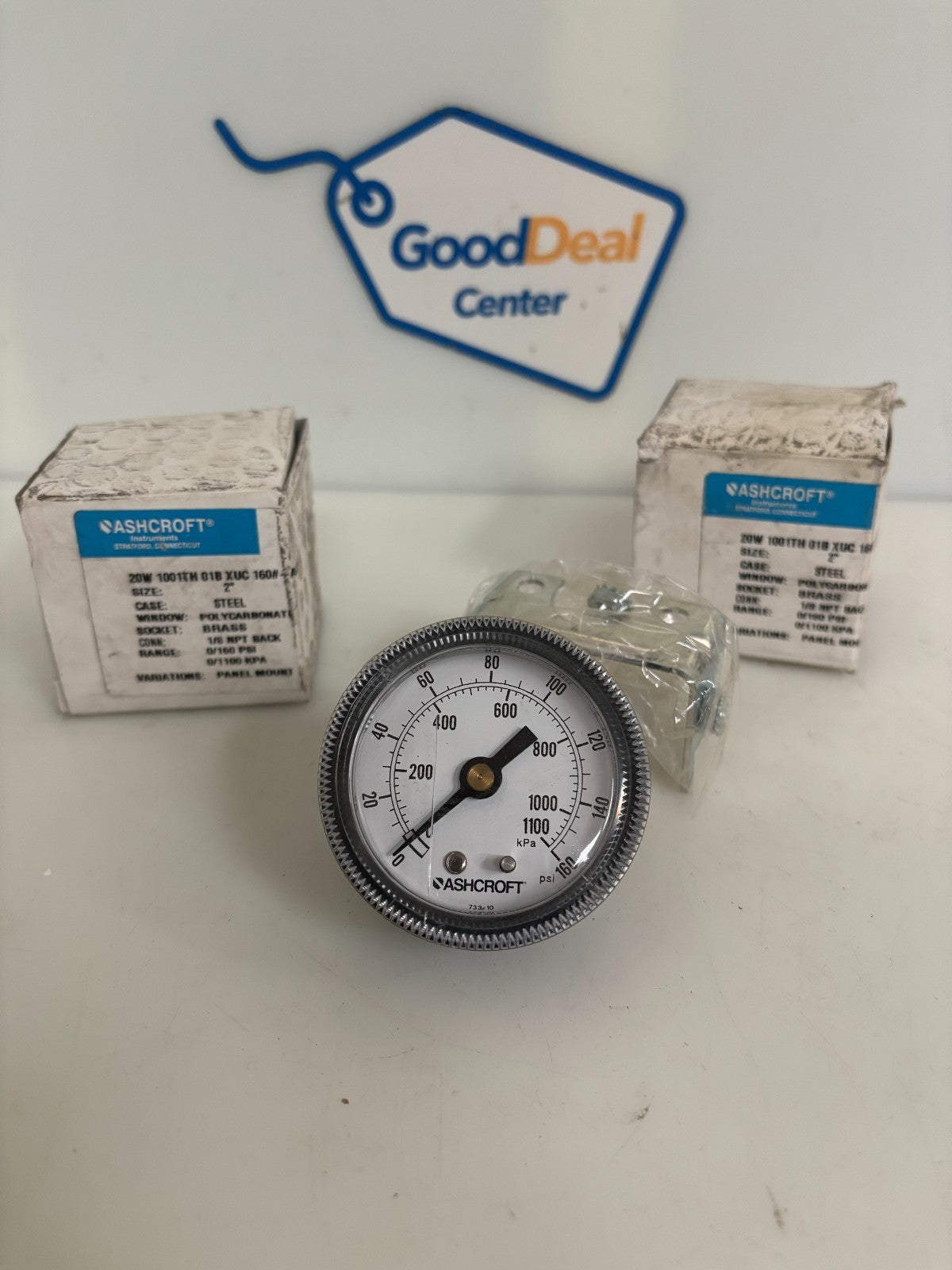 LOT OF 2 ASHCROFT PRESSURE GAUGE 1633 0-30PSI