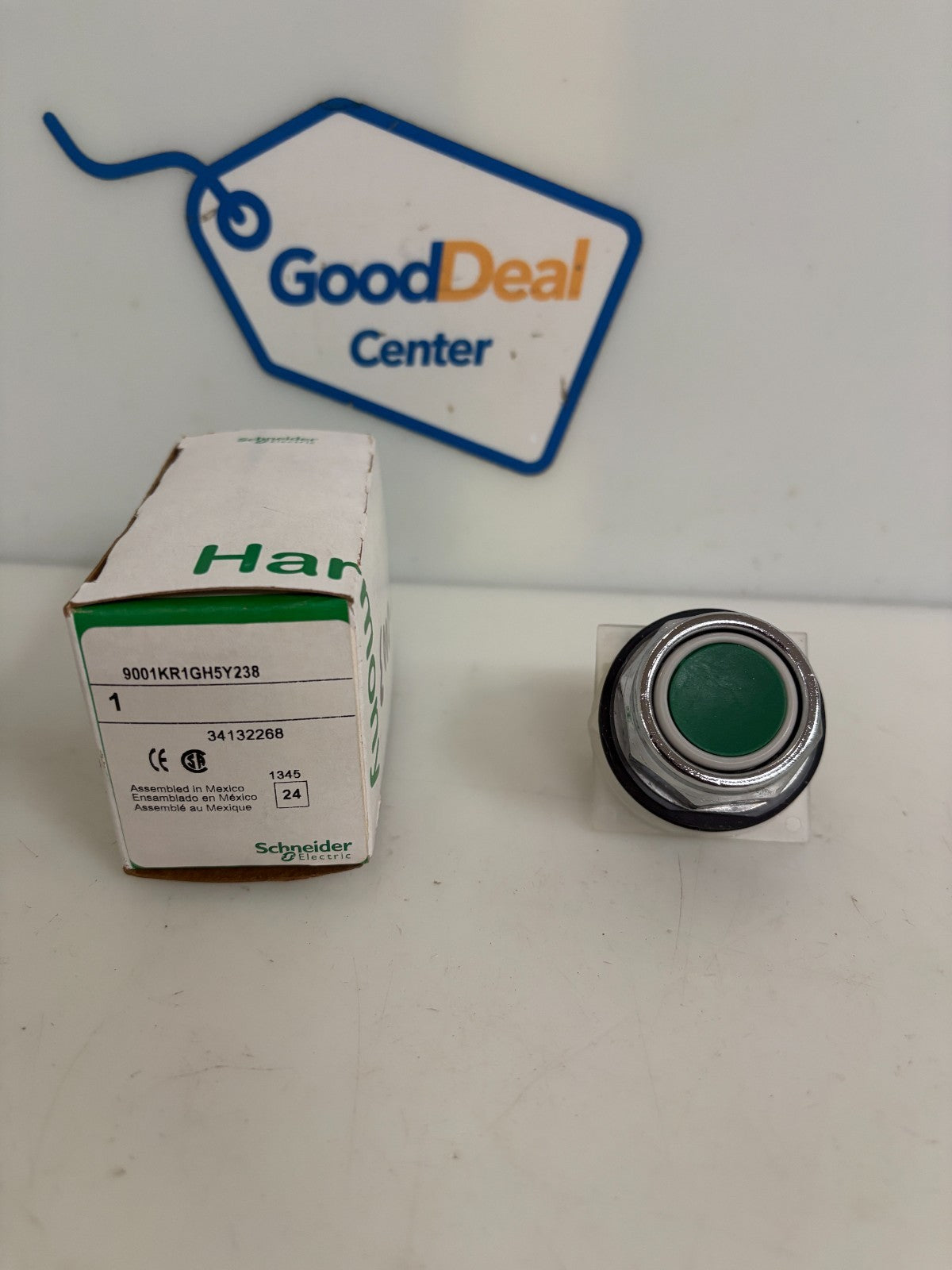 SCHNEIDER ELECTRIC START SWITCH GREEN 9001KR1GH5Y2380