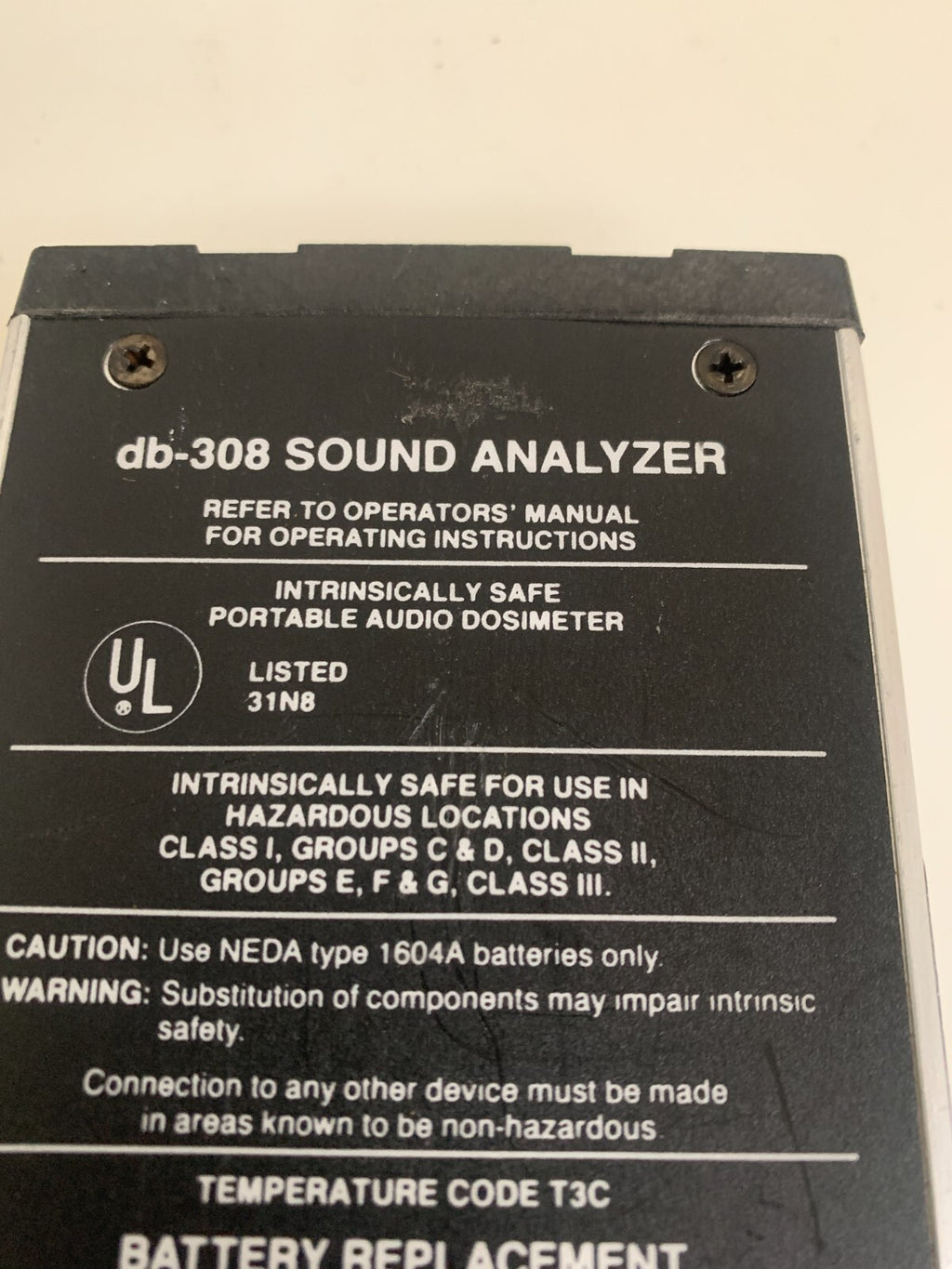 METROSONICS SOUND ANALYZER DB-308 IN CASE UNIT ONLY