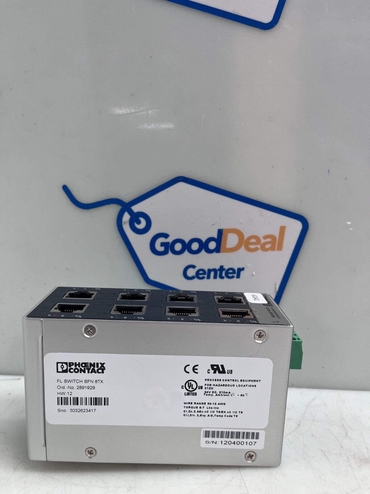 PHOENIX CONTACT  FL SWITCH SFN 8TX    Ethernet Switch 2891929