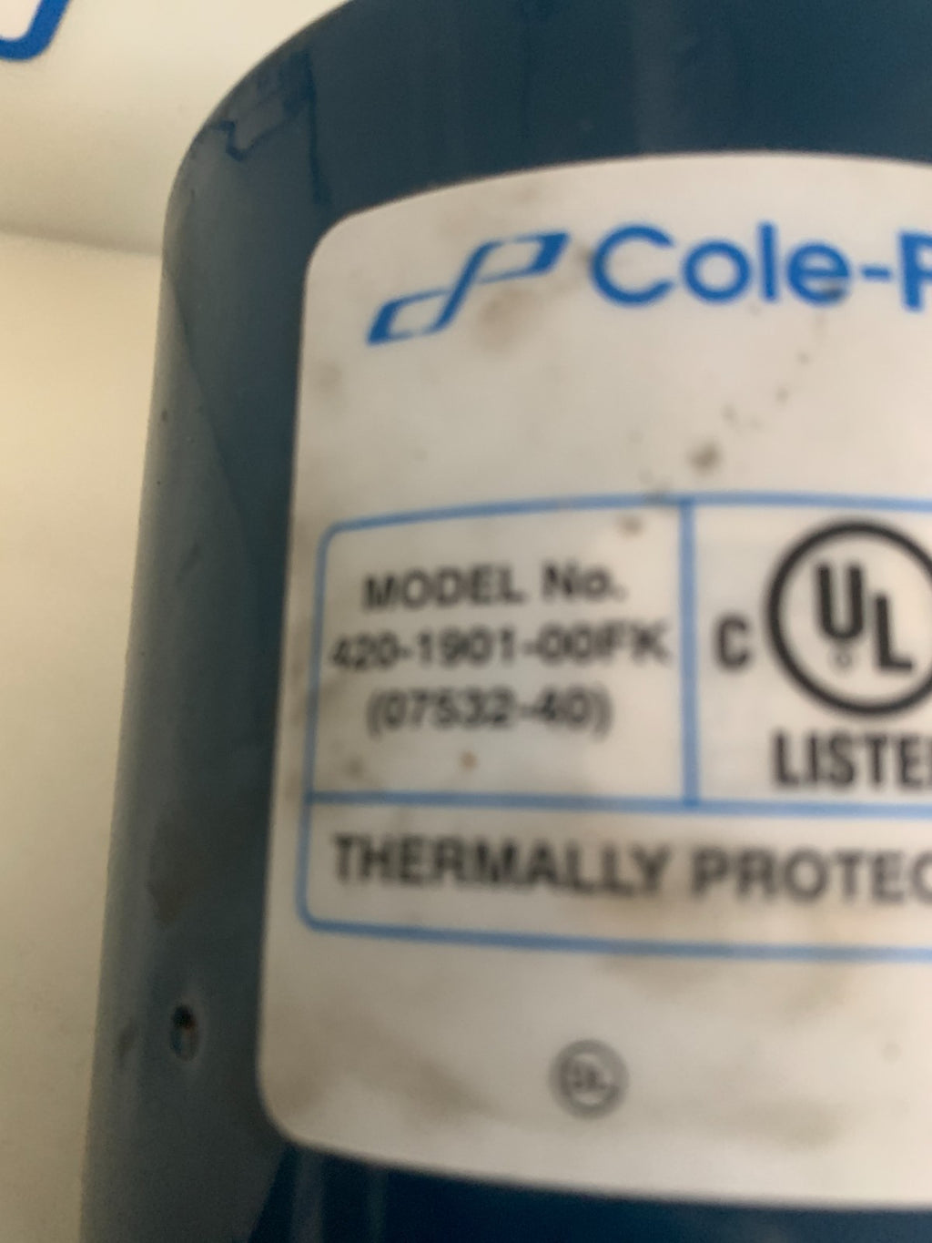 COLE-PARMER AIR CADET VACUUM PRESSURE PUMP #420-1901-00FK